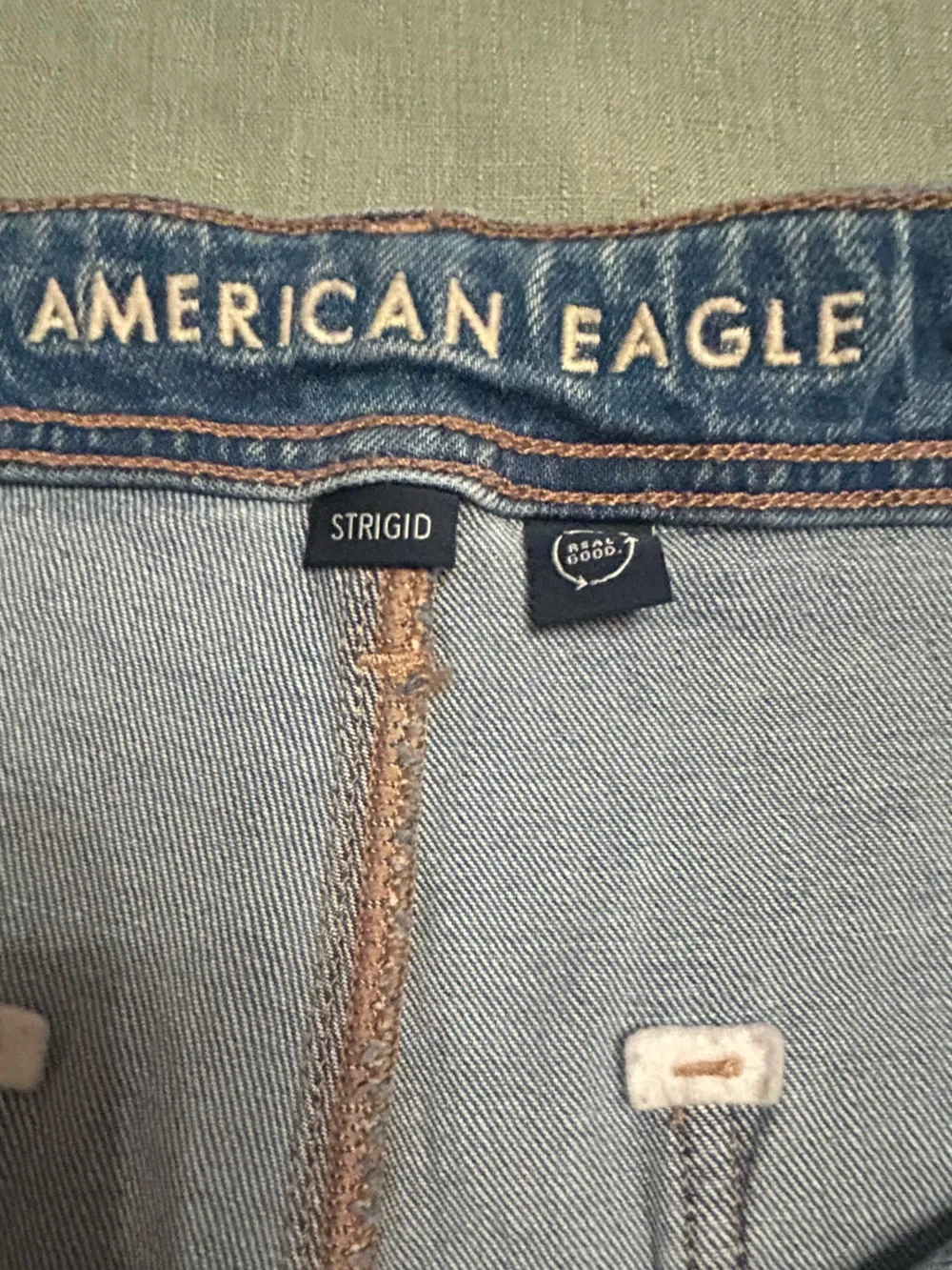 American Eagle Outfitters Faded Light Blue Denim Shorts
